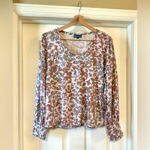 Democracy scoop neck top